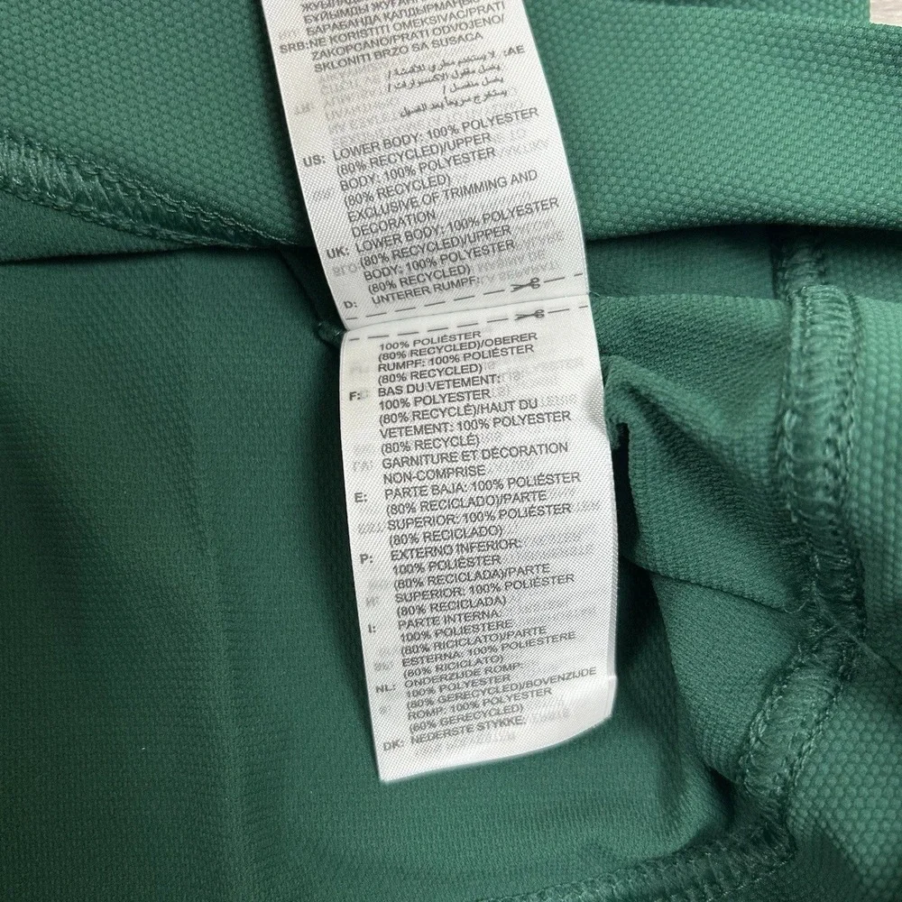Adidas Mens Green Colorblock Chevron Golf Polo Shirt Short Sleeve M Short Sleeve - Picture 4 of 4